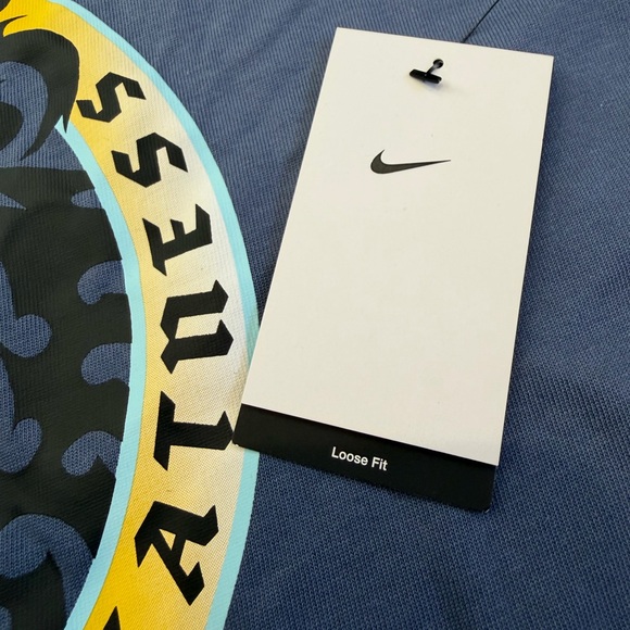 Nike Men's LeBron Max90 Strive Graphic T-Shirt Size L 100% Cotton Diffused Blue - Picture 5 of 7